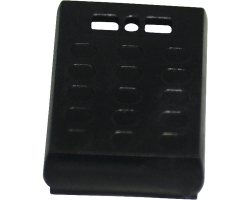 Schwarzer Verteilerblock aus Kunststoff