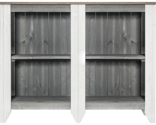 Gartenschrank/Outdoorküche Konsta Typ 561 Sideboard 115x40x88 cm hellgrau-creme