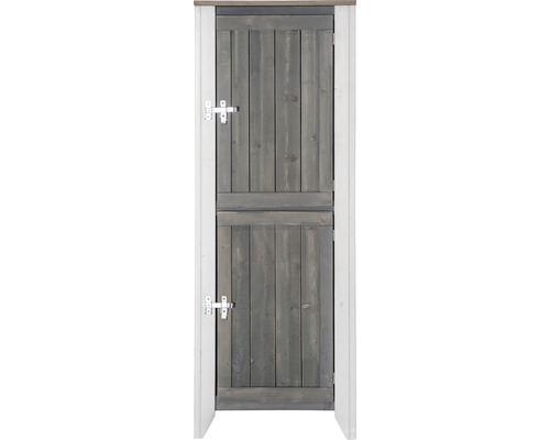 Armoire à outils/Cuisine d'extérieur Konsta type 561 Armoire haute avec 2 portes 60x60x160 cm gris clair-crème