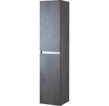 Armoire haute sanox Vague lxhxp 35x160x35 cm béton anthracite