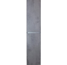 Armoire haute sanox Vague lxhxp 35x160x35 cm béton anthracite