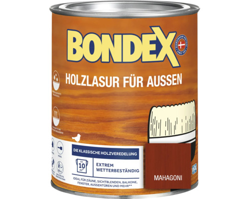 Lasure pour bois BONDEX acajou 750 ml Lasure pour bois extérieur teinte acajou de Bondex