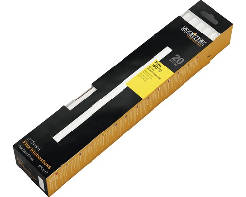 Bâtons de colle Steinel 300mm FLEX colle spéciale 600 g 20 pièces Bâtons de colle flexibles Steinel, diamètre de onze millimètres, paquet de 20 pièces