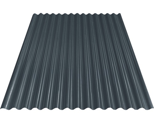 Tôle ondulée PRECIT Sinus S18 76/18 anthracite grey RAL 7016 2500 x 883 x 0,4 mm