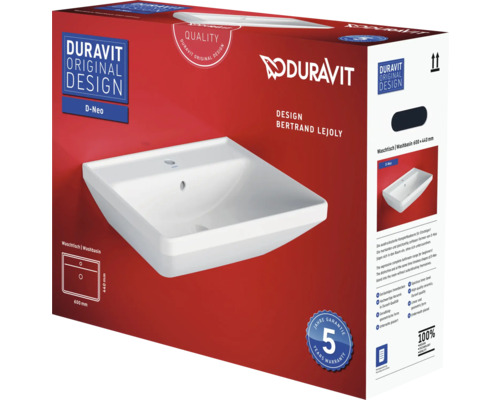 Duravit D-Neo Waschtisch in Produktverpackung