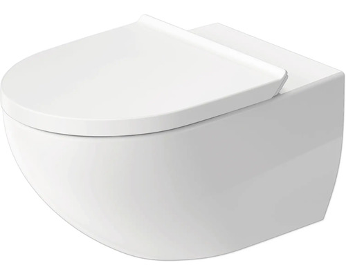 Wand-WC Set DURAVIT Architec Tiefspüler offener Spülrand weiss glänzend mit WC-Sitz 45726900A1