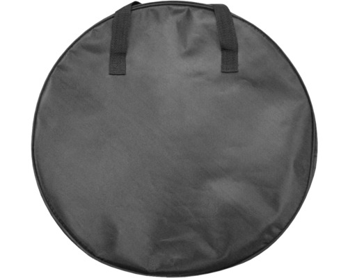 Runde Tragetasche aus Stoff mit Tragegriffen