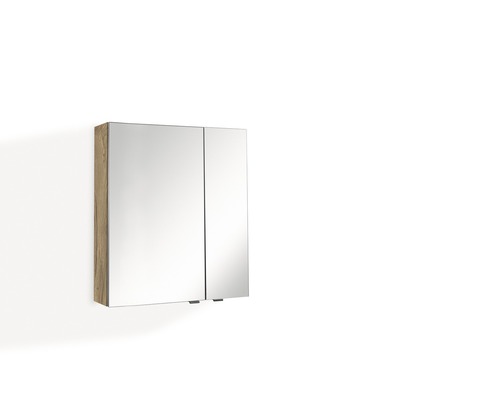 Spiegelschrank Marlin Bad 3980 BxHxT 60x68.2x17.6 cm eiche