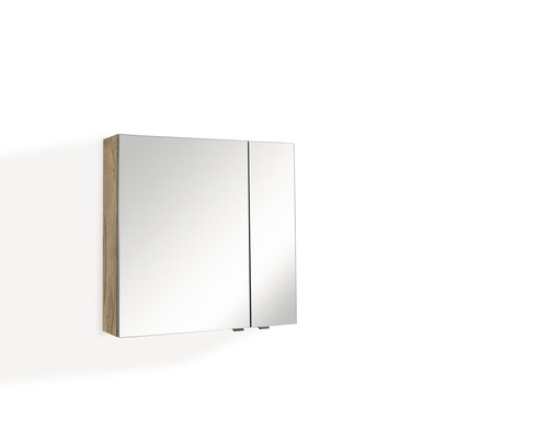 Spiegelschrank Marlin Bad 3980 BxHxT 70x68.2x17.6 cm eiche