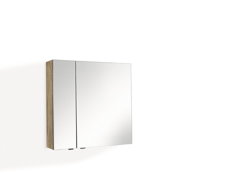 Spiegelschrank Marlin Bad 3980 BxHxT 70x68.2x17.6 cm eiche