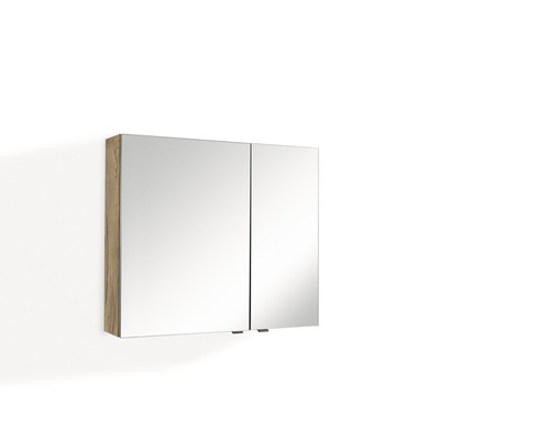 Spiegelschrank Marlin Bad 3980 BxHxT 80x68.2x17.6 cm eiche