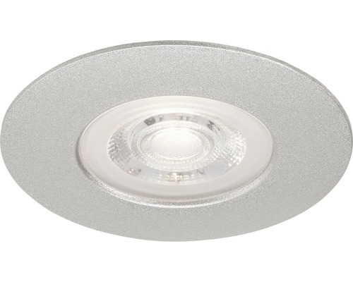 Ensemble de spots à encastrer LED 3 pces IP44 3x5W 3x460 lm 3000 K blanc chaud rond chrome mat Ø 90/68 mm 230V