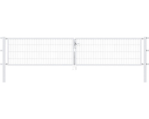 Stabgitter-Doppeltor ALBERTS Flexo 400 x 80 cm inkl. Pfosten 8 x 8 cm feuerverzinkt