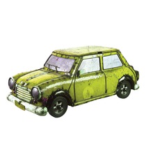 Dekoratives Metallauto, Oldtimer Design