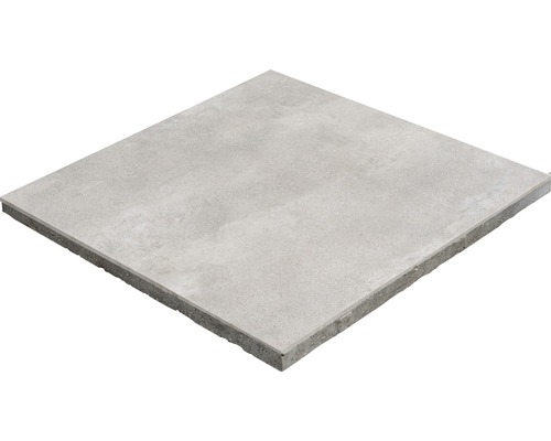 Dalle de terrasse en béton 2 en 1 plaque combinée iStone Duocera Concreto quartzite 60x60x4 cm Carreau de sol carré en grès cérame