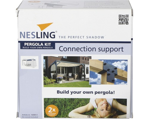 Nesling Pergola Bausatz zur Errichtung einer eigenen Pergola, Verbindungselemente