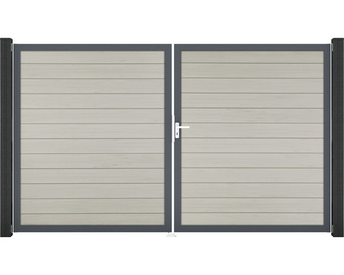 Doppeltor GroJa Flex links Rahmen anthrazit 300 x 180 cm bi-color