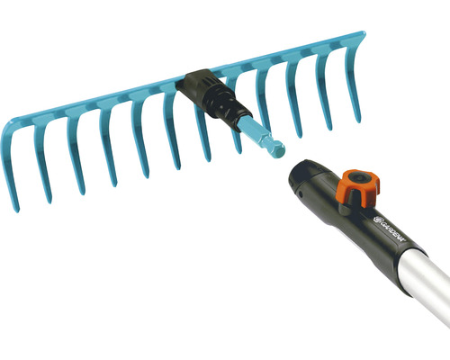 Outil de jardinage râteau avec manche pour le jardinage