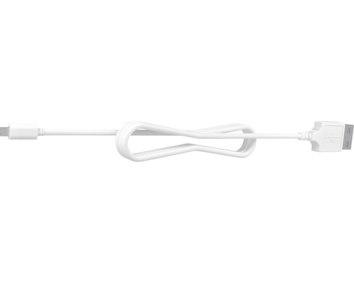 Câble de charge USB C de 3 m MotionBlinds pour moteurs de stores MotionBlinds Câble USB blanc avec connecteurs USB-A et USB-C
