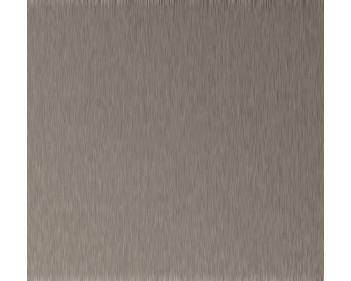 Crédence PICCANTE aluminium/aspect inox 1196x550x2mm Plaque de métal brossé