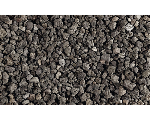 Lavamulch anthrazit 8-25 mm 20 kg Nahaufnahme von Lavagranulat