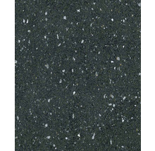 Nahaufnahme einer dunklen Küchenarbeitsplatte mit Sprenkeln