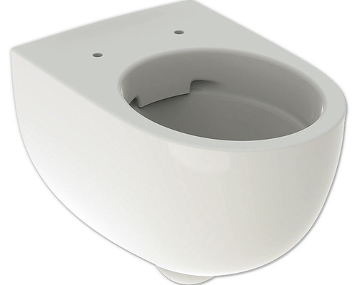 WC suspendu GEBERIT Renova Comfort cuvette à fond creux sans bride de rinçage rehaussé blanc brillant sans abattant WC 500694011