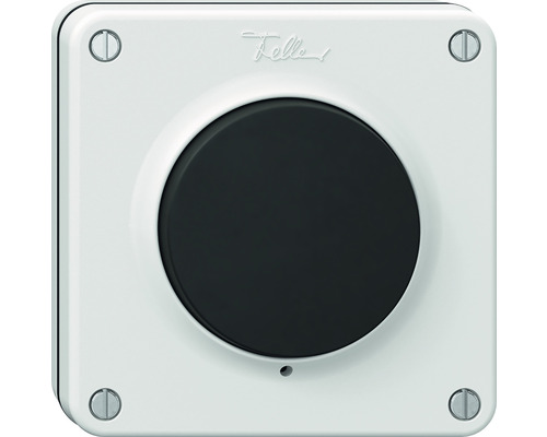 Interrupteur à bouton poussoir NUP Feller NEVO S3/1L blanc pouvant être éclairé