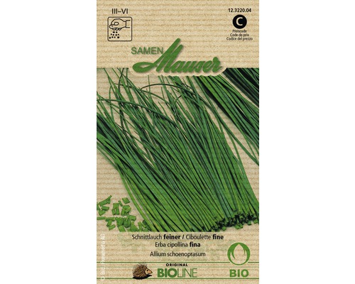 Graines de fines herbes Knospe Bio ciboulette fine Samen Mauser