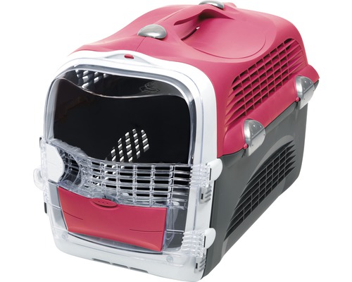 Boîte de transport cat it Cabrio Carrier 53 x 27 x 40,5 cm rouge-gris