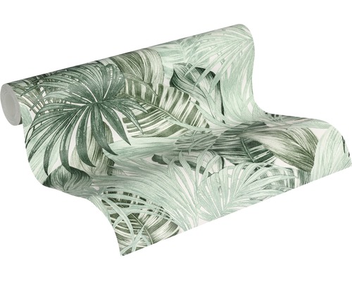 Rouleau de papier peint avec motif de feuilles