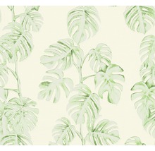 Tapete mit Monstera-Blatt-Motiv