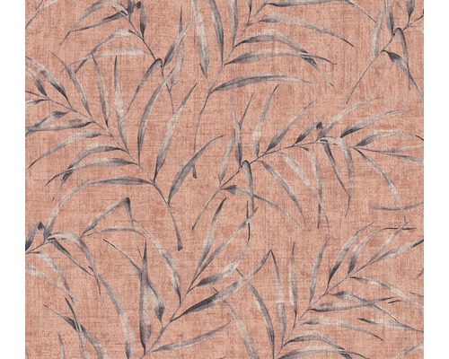 Papier peint intissé 37335-4 Greenery Feuille de bambou brun Papier peint avec motif végétal