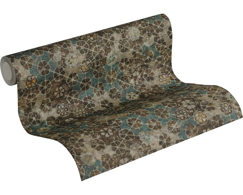 Rouleau de papier peint à motif floral