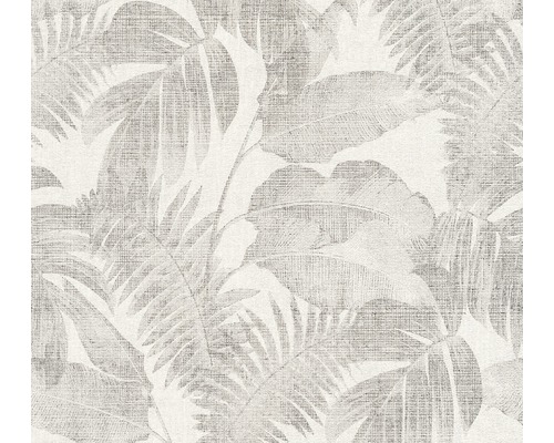Papier peint intissé 37396-2 New Walls Jungle crème Papier peint à motif de feuilles