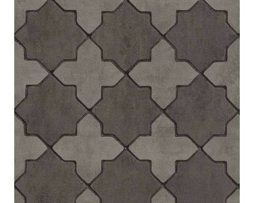 Papier peint intissé 37421-3 New Walls Carrelage florentin Pavés autobloquants en forme d''étoile, motif