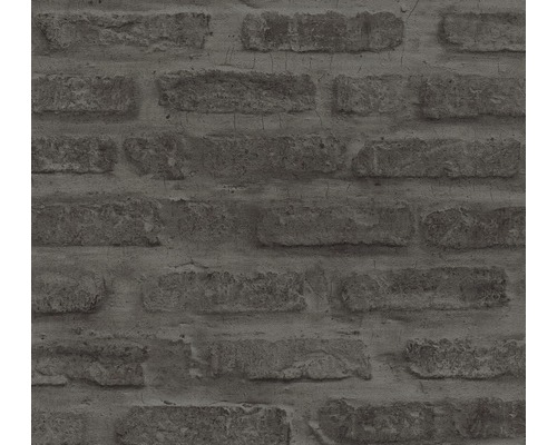 Papier peint intissé 37422-3 New Walls Pierre anthracite Papier peint à motif de briques