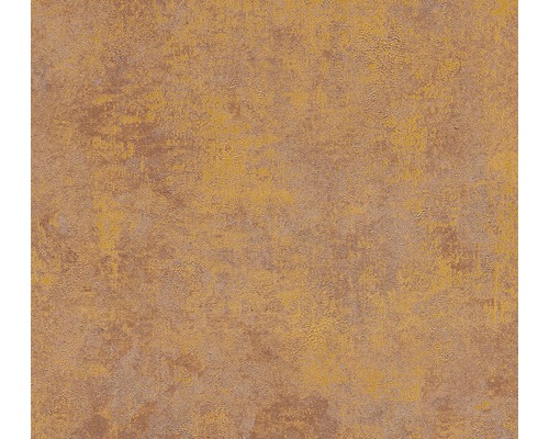 Papier peint intissé 37425-3 New Walls uni Vintage cuivre Gros plan d''une surface texturée