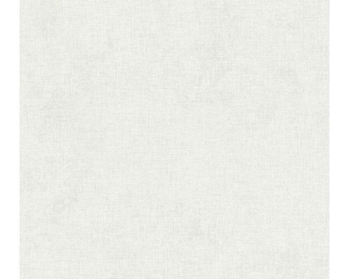 Papier peint intissé 37430-6 New Walls uni textile gris clair Papier peint textile blanc avec fine structure de tissu