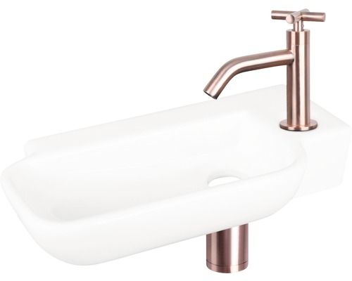 Keramikwaschbecken mit Armatur