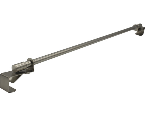 Tringle autobloquante télescopique clip aspect inox 75-125 cm Ø 10 mm Tringle autobloquante télescopique clip aspect inox 75-125 cm Ø 10 mm