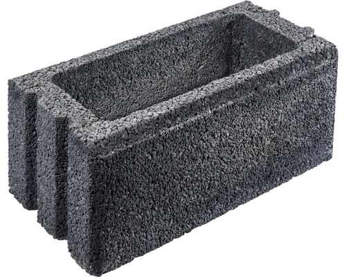 Brique pleine Bellamur mélange gris anthracite 50 x 25 x 20 cm