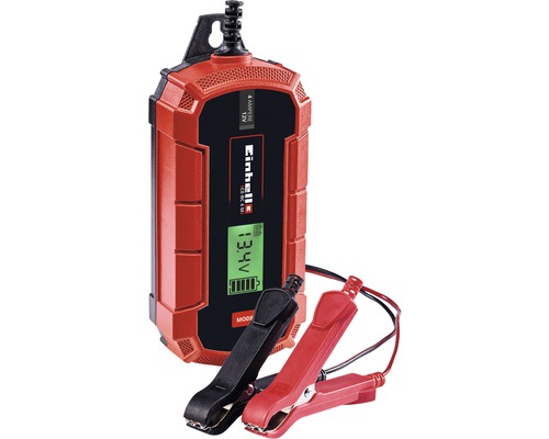 Einhell Logo Batterieladegerät mit Ladeklemmen