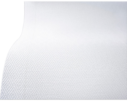 Fibre de verre LECO losange fin 50 m x 1 m Papier peint blanc avec motif losanges