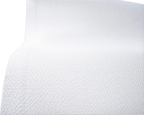 LECO Glasgewebe Struktur mittel 160 g/m² 50 m x 1 m Weisse Textiltapete mit Fischgrätenmuster
