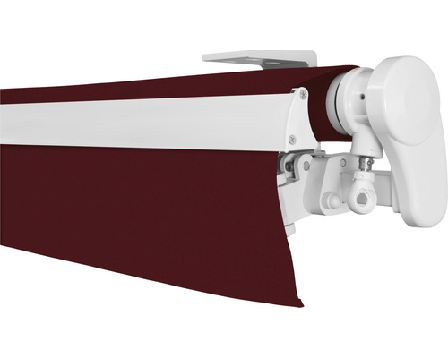 Markise mit Handkurbel und Markisenstoff