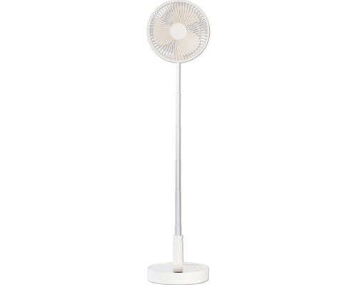 Ventilateur blanc avec socle pour le refroidissement