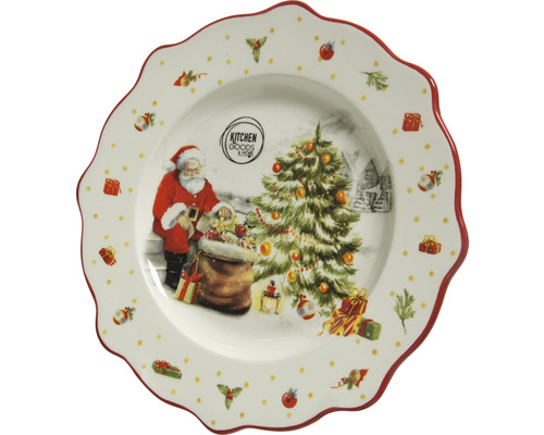 Assiette Dolomite Père Noël ø 26 cm