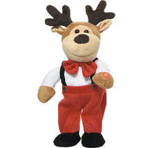 Dekorative Rentierfigur in festlicher Kleidung