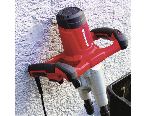 Einhell Logo. Mörtelrührer zum Mischen von Baumaterialien.